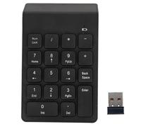 Vvikizy Tastierino Numerico, Tastiera Numerica contabilità Finanziaria Ricevitore USB Nero 18 Tasti Tastierino Numerico Alimentato a Batteria Tastierino Numerico Tastierino Numerico per