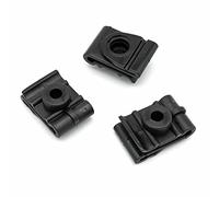 VVO Fasteners- Clip Nere in Plastica. Per Svasature del parafango posteriore e modanature. Compatibile con Mitsubishi L200, (10 pezzi)