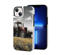 VVTDESA Tractor Agriculture Tranquil - Custodia a portafoglio per iPhone 13 Mini-5,4 pollici con porta carte, in pelle PU, con scomparti per carte di credito, colore: bianco