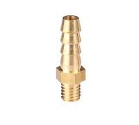 VVW&LIU 5PCS Filettatura Maschio metrica M4 M5 M6 M8 Tubo Flessibile Diametro Esterno 3mm 4mm 5mm 6mm 8mm 10mm Mini Adattatore per Tubo di Coda in Ottone, M5x0.8 a 4mm