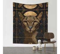 VVXBHGR Arazzo decorativo, 152,4 x 129,5 cm, con stampa di una bella testa di gatto, morbido, resistente, delicato sulla pelle, leggero, da appendere alla parete, per interni ed esterni