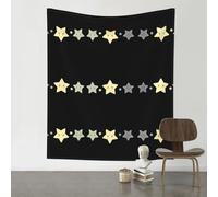 VVXBHGR Arazzo decorativo, 152,4 x 129,5 cm, con tre piccole stelle, morbido, resistente, delicato sulla pelle, leggero, da appendere alla parete, per interni ed esterni