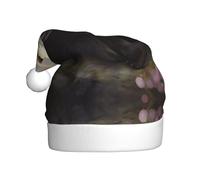 VVXBHGR Bel cappello di Natale con stampa pandas per adulti, materiale morbido e leggero