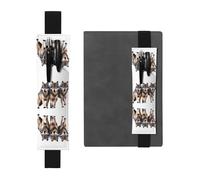 VVXBHGR Black Wolf Pack Stampe Astuccio in pelle PVC Segnalibro 2 in 1 Antiscivolo Storage Essenziale per Conti di Viaggio, Nero , One Size, Zaino Scuola