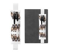 VVXBHGR Black Wolf Pack Stampe Astuccio in pelle PVC Segnalibro 2 in 1 Antiscivolo Storage Essenziale per Conti di Viaggio, bianco, One Size, Zaino Scuola