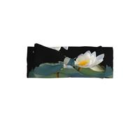 VVXBHGR Blooming Lotus Prints - Fascia per capelli con fiocco, morbida, delicata sulla pelle ed elastica, in poliestere, per neonati da 0 a 6 mesi
