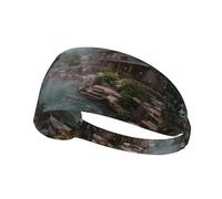 VVXBHGR Confortevole fascia elastica per esercizi con stampa termale, per uomini e donne, morbida, ad asciugatura rapida