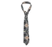 VVXBHGR Cravatta da uomo con zebra che guarda intorno Stampe morbide e confortevoli, non si deforma, resistente allo sbiadimento, durevole con eccellente verticalità