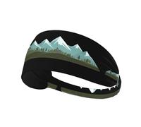 VVXBHGR Distant Snow-capped Mountains, fascia elastica per esercizi, per uomini e donne, morbida, ad asciugatura rapida
