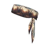 VVXBHGR Fascia per capelli sportiva con stampa di aerei che volano sopra edifici alti, per uomini e donne, morbida e traspirante, traspirante e traspirante