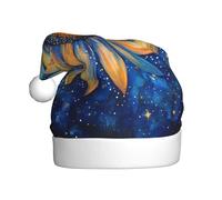 VVXBHGR Fiori tra le stelle Stampe Cappello di Natale per adulti materiale è morbido e leggero