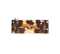 VVXBHGR Funny Fox Prints - Fascia per capelli con fiocco, morbida, delicata sulla pelle ed elastica, in poliestere, per neonati da 0 a 6 mesi