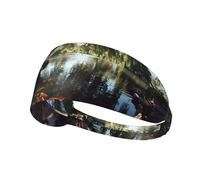 VVXBHGR Goldfish under the willow tree Prints, fascia elastica per esercizi, per uomini e donne, morbida, ad asciugatura rapida