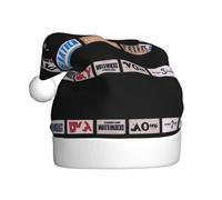 VVXBHGR Lettere di slogan Stampe Cappello di Natale per adulti materiale è morbido e leggero