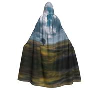 VVXBHGR Mantello con cappuccio per adulti di Halloween Little Tree on the Prairie Stampe comodo e morbido con tesa larga adatto per feste di ballo e raduni