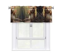VVXBHGR Mantovana con stampa "A little mouse saying hello", 137,2 x 45,7 cm, per cucina, bagno, lavanderia e studio decorativo