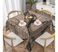 VVXBHGR Nightingale - Tovaglia decorativa quadrata con stampa di notizie 152,4 x 152,4 cm, impermeabile, resistente alle pieghe, riutilizzabile per caffetterie, buffet, picnic, matrimoni, feste