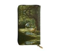 VVXBHGR Pochette lunga in pelle con stampa di bolle all'ombra, comoda e leggera, chiusura con cerniera per riporre monete e carte di credito.