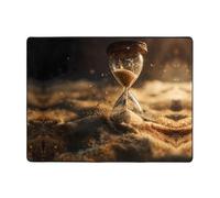 VVXBHGR Tappeto antiscivolo 160 x 121,9 cm Le sabbie a clessidra del tempo Stampa buon assorbimento d'acqua adatto per cucina, bagno e soggiorno
