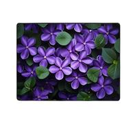 VVXBHGR Tappeto antiscivolo 160 x 121,9 cm Viole in Bloom Stampe buon assorbimento d'acqua adatto per cucina, bagno e soggiorno