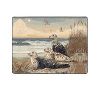 VVXBHGR Tappeto antiscivolo 160 x 122 cm sigilla lungo la costa stampa buon assorbimento d'acqua adatto per cucina, bagno e soggiorno