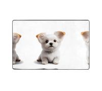 VVXBHGR Tappeto in tessuto di flanella con stampa di cuccioli carini, 152,4 x 99,1 cm, tappetino per soggiorno, ufficio, tavolino da caffè, letto, balcone