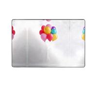 VVXBHGR Tappeto in tessuto di flanella con stampa di palloncini e sogni, 152,4 x 99,1 cm, tappetino per soggiorno, ufficio, tavolino da caffè, letto, balcone