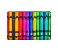 VVXBHGR Tappeto in tessuto di flanella con stampe pastelli colorati 152,4 x 99,1 cm tappetino per soggiorno, ufficio, tavolino da caffè, letto, balcone