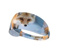VVXBHGR The Fox Who Stepped on Snow Prints, fascia elastica per esercizi, per uomini e donne, morbida, ad asciugatura rapida