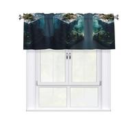 VVXBHGR The ocean in the cube - Tenda mantovana per cucina, bagno, lavanderia e studio, 137,2 x 45,7 cm
