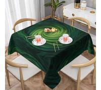 VVXBHGR The whirlpool in nature - Tovaglia decorativa quadrata, 152,4 x 152,4 cm, impermeabile, resistente alle pieghe, riutilizzabile, per bar, buffet, picnic, matrimoni, feste