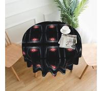 VVXBHGR Tovaglia decorativa rotonda con stampa dell'occhio del terrore nella foresta, 152,4 cm, per interni ed esterni, sala da pranzo, feste, matrimoni