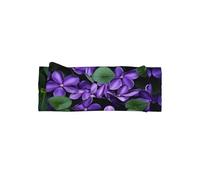 VVXBHGR Violets in Bloom Prints - Fascia per capelli con fiocco, morbida, delicata sulla pelle ed elastica, in poliestere, per neonati da 0 a 6 mesi