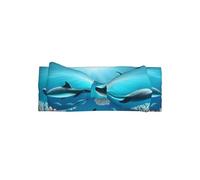 VVXBHGR Whales under the sea Prints, fascia per bambini con fiocco, morbida, delicata sulla pelle ed elastica, in poliestere, per neonati da 0 a 6 mesi