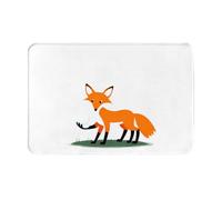VVXBHGR Zerbino 40,6 x 61 cm Little Fox Rualing Egg Stampe idroassorbente antiscivolo per porte d'ingresso, ingressi e bagni
