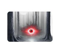 VVXBHGR Zerbino 40,6 x 61 cm L'occhio del terrore nella foresta stampa idroassorbente antiscivolo per porte d'ingresso, ingressi e bagni