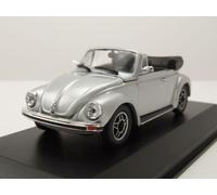 VW 1303 Maggiolino Cabrio 1979 Argento Modellino 1:43 Maxichamps