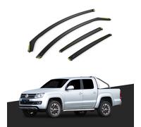 VW Amarok MK1 2009-2022 4 Porte Pick-Up Deflettori Antivento Parapioggia Visi...