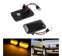 VW Caddy Corrado Golf Lampade Freccia Indicatore Amber LED Lente Nera