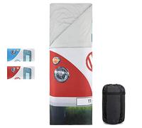 VW Collection - Volkswagen Hippie Bus T1 Camper Van Sacco a pelo (Fronte/Rosso)