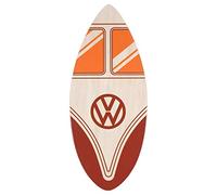 VW Collection - Volkswagen Hippie Bus T1 Camper Van Skimboard die legno (104 cm) (Fronte rosso/Naturale)