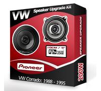VW Corrado Anteriore Cruscotto Altoparlanti Pioneer 10.2cm 10cm Auto Kit 210W