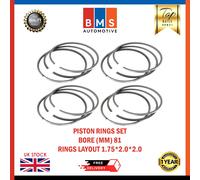 VW Crafter 2.0 D Daua Daub Dasa Freccia Marca Pistone Anelli Set Std