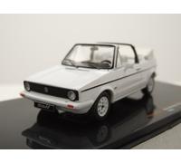 Die cast 1/43 Modellino Auto Volkswagen Golf MKI Cabriolet Bianco 1981 by Ixo