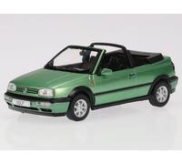 VW Golf 3 convertibile 1993 verde metallic modello di auto CLC427 IXO 1:43