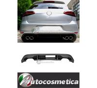 VW GOLF 7 2012+ DIFFUSORE POSTERIORE SOTTO PARAURTI DOPPIA USCITA R20 Look