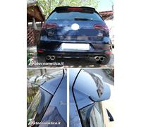 VW GOLF 7 VII 2012-2019 SPOILER POSTERIORE SUL TETTO NERO LUCIDO R GTI GTD