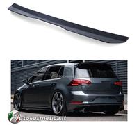 VW GOLF 7 VII 2012-2019 SPOILER POSTERIORE SUL TETTO NERO LUCIDO STANDARD