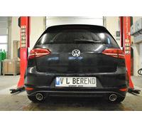 VW Golf 7 VII GTD Gti Endrohranlage + Diffusore Posteriore Scarico 100mm V