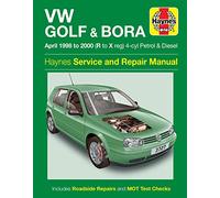 VW Golf & Bora Petrol & Diesel (April 98 - 00) Haynes Repair Manual